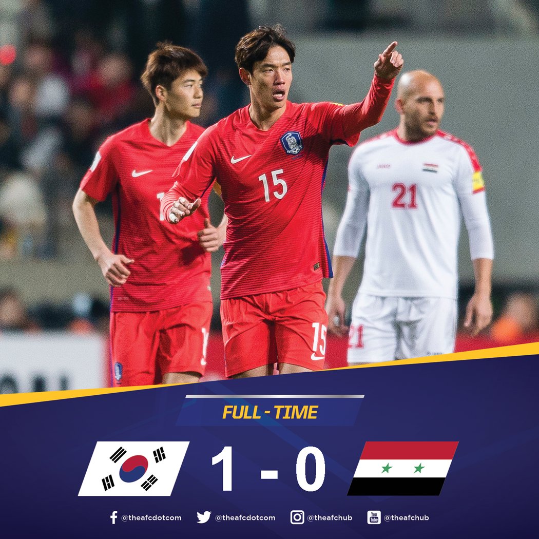 Ảnh bài viết Hàn Quốc vs Syria (Vòng loại World Cup 2018 châu Á - Bảng A)