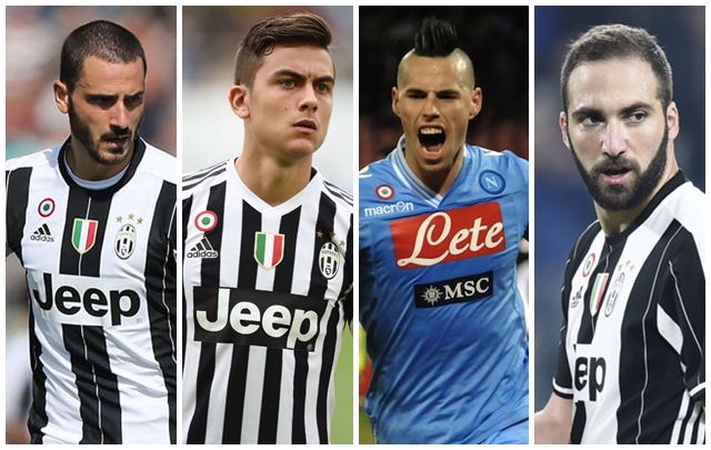 Đội hình kết hợp Napoli & Juventus: Bá chủ Serie A