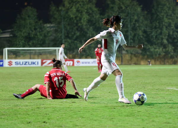 Nữ Việt Nam 11-0 Nữ Syria (Vòng loại Asian Cup nữ 2018)