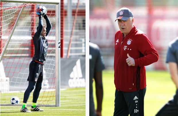 Ảnh bài viết Neuer chính thức trở lại tập, Ancelotti nhẹ cả người