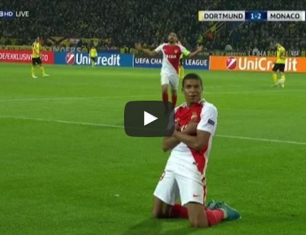 Ảnh bài viết Kylian Mbappe chơi quá hay trong trận Borussia Dortmund 2-3 Monaco