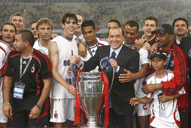 Nhìn lại Milan huy hoàng dưới bàn tay của Silvio Berlusconi
