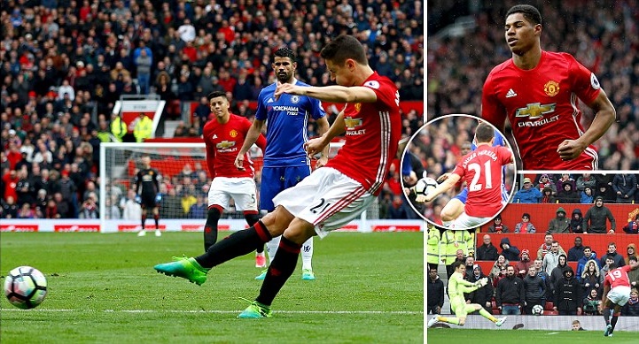 Ảnh bài viết Ashley Young mang băng đội trưởng, thống lĩnh Bầy Quỷ 'rửa hận' thành công Chelsea trên sân nhà