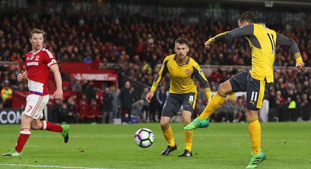 Ảnh bài viết Thắng nhọc Middlesbrough, Pháo thủ lại mơ về top 4