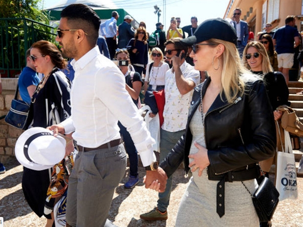 Vợ chồng Radamel Falcao tình tứ đi xem Monte Carlo Masters