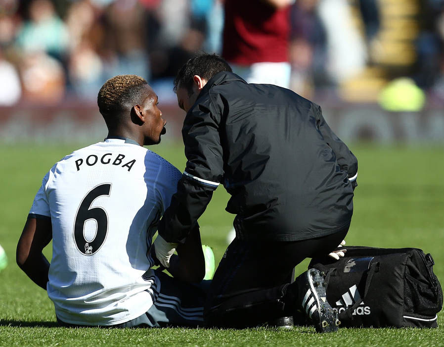 Ảnh bài viết Pogba chấn thương, nguy cơ lỡ derby Manchester