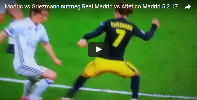 Ảnh bài viết Modric dùng kỹ thuật xỏ háng Griezmann