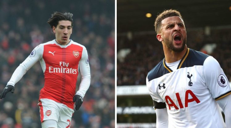 Đọ tài tốc độ Kyle Walker và Hector Bellerin