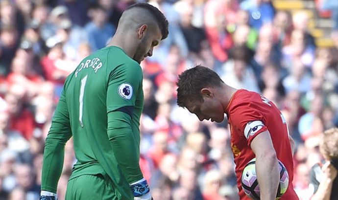 Trận hòa Southampton, Milner đã sút hỏng penalty như thế nào?