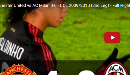 Ảnh bài viết Trận cầu kinh điển: Manchester United vs AC Milan 4-0 - UCL 2009/2010