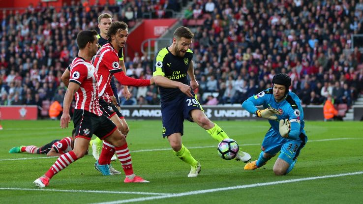 Ảnh bài viết Chấm điểm Arsenal sau trận Southampton: Mustafi thế vai hoàn hảo