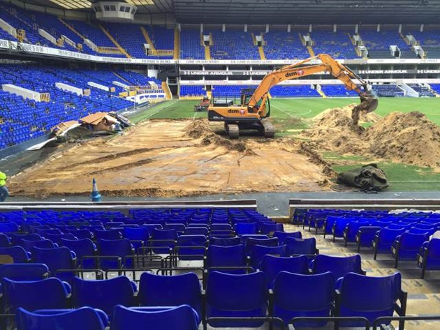 Sân White Hart Lane bị phá bỏ sau khi hoàn thành sứ mệnh lịch sử