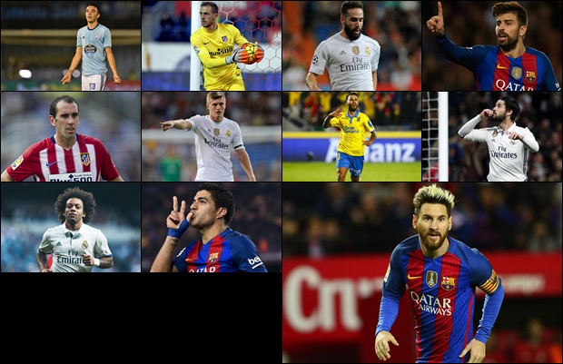 Đội hình tiêu biểu La Liga 2016/17: Không Ronaldo, không Ramos!