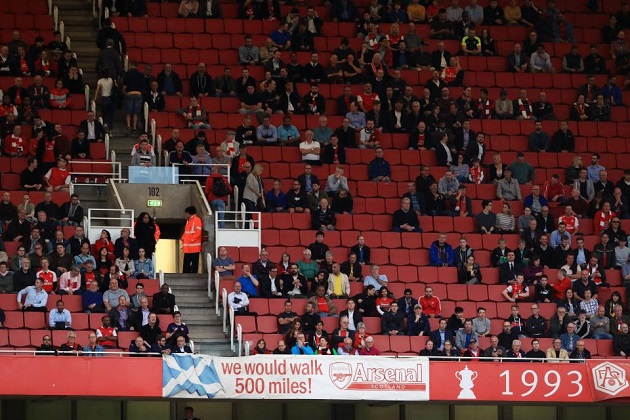 Ảnh bài viết Sắp hụt top 4, sân Emirates thưa thớt khán giả