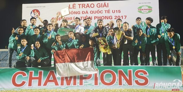 U15 Việt Nam ngậm ngùi nhìn U15 Indonesia vô địch giải U15 Quốc tế