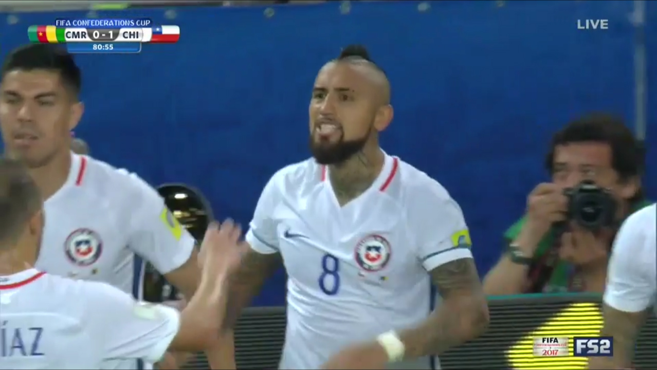 Highlights: Cameroon 0-2 Chile (Bảng B Confed Cup)