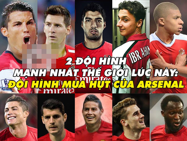 Ảnh chế: Fan M.U chi 880 củ mua Ronaldo; Siêu đội hình Pháo thủ đại chiến Quỷ đỏ