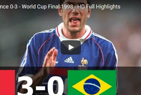 Ảnh bài viết Trận cầu kinh điển: Brazil 0-3 Pháp (Chung kết WC 1998)