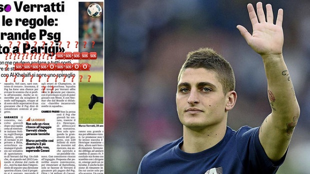 Ảnh bài viết Marco Verratti tiếp tục 'tạo phản' thông qua mạng xã hội