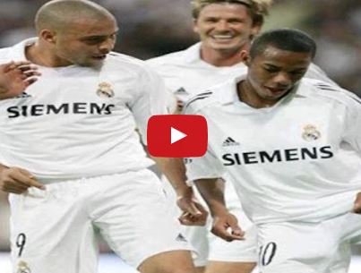 Ronaldo, Robinho và Julio Baptista nhảy cực chất sau khi ghi bàn