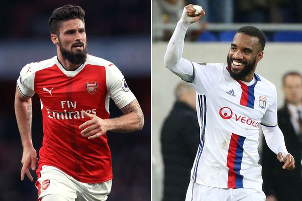 Ảnh bài viết THỐNG KÊ: Lacazette đích thực là hiểm hoạ với Giroud