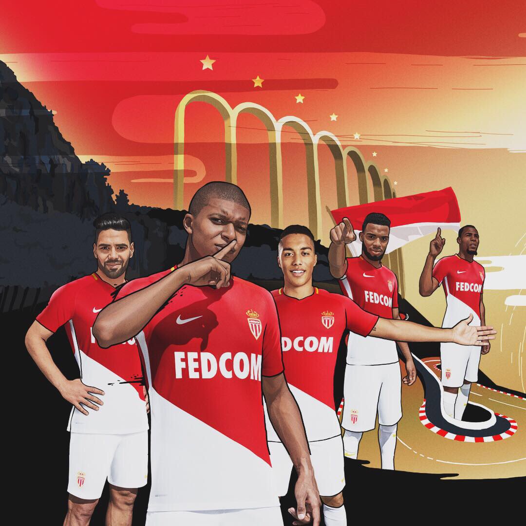 Ảnh bài viết Monaco tung áo đấu sân nhà cực chất, có Mbappe lẫn Lemar