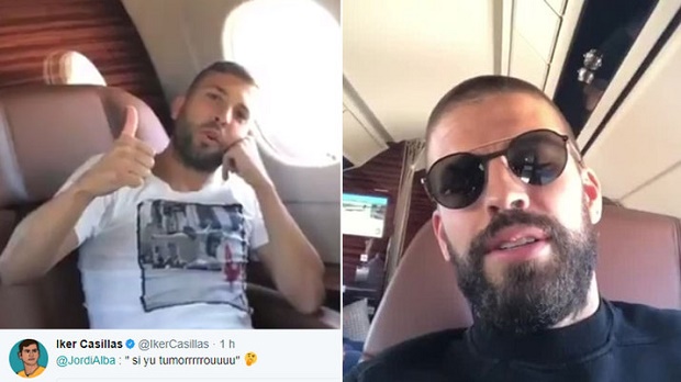 Casillas 'đá đểu' trình độ tiếng Anh của Jordi Alba