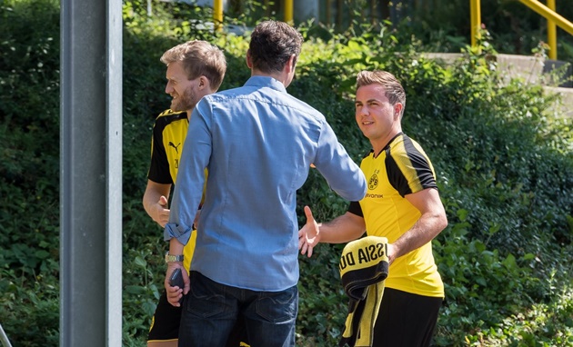 Ảnh bài viết Goetze trở lại tập luyện cùng Dortmund