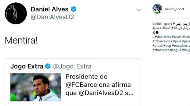 Ảnh bài viết Dani Alves gọi chủ tịch Barca là kẻ giả dối