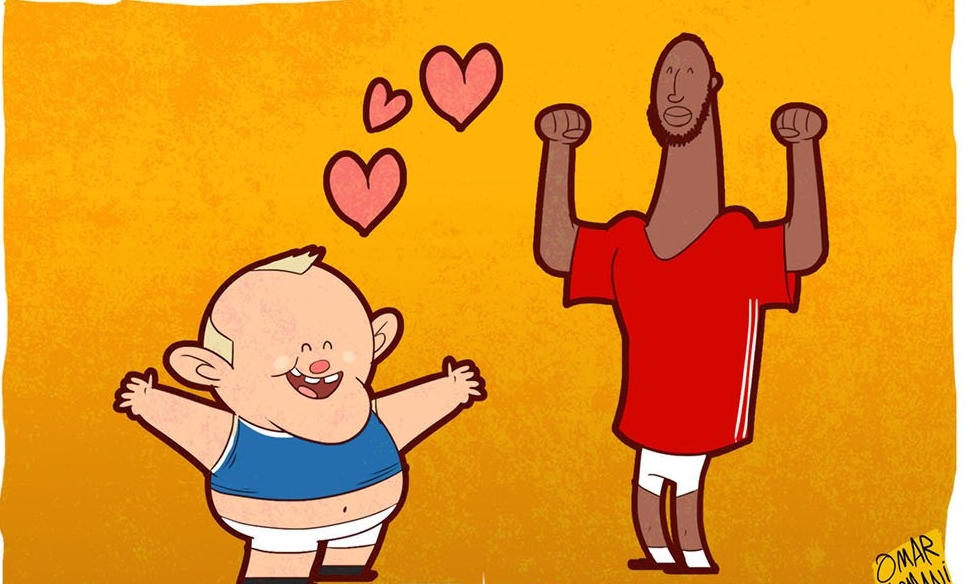 Biếm họa: Rooney và Lukaku đổi áo để cả hai cùng hạnh phúc