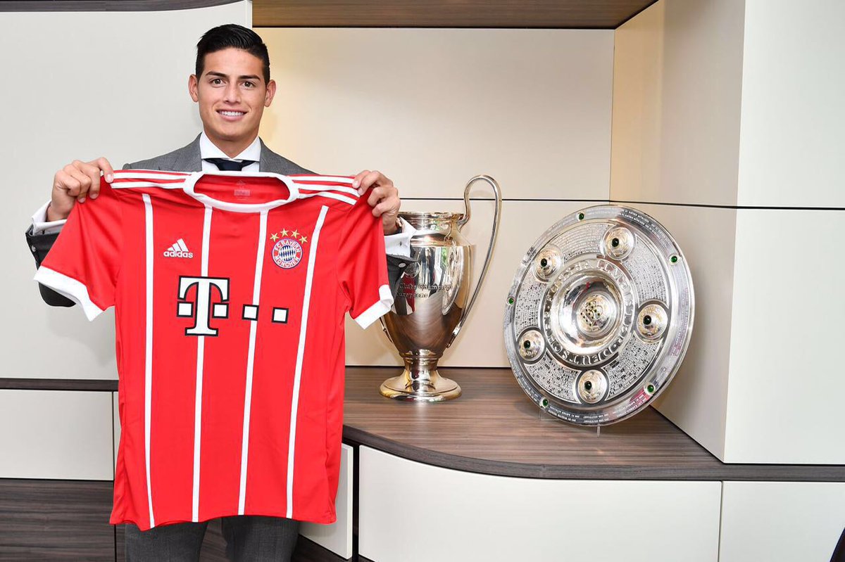 Ảnh bài viết James Rodriguez lập kỷ lục bán áo ngày ra mắt Bayern Munich