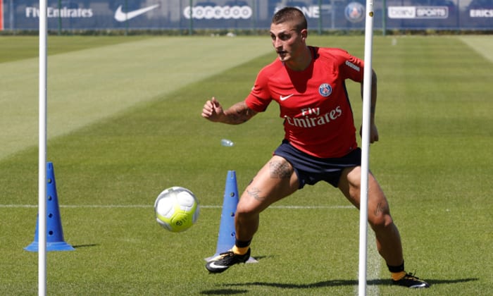 Ảnh bài viết Sau bao sóng gió, Verratti lại tươi cười tập luyện cùng PSG