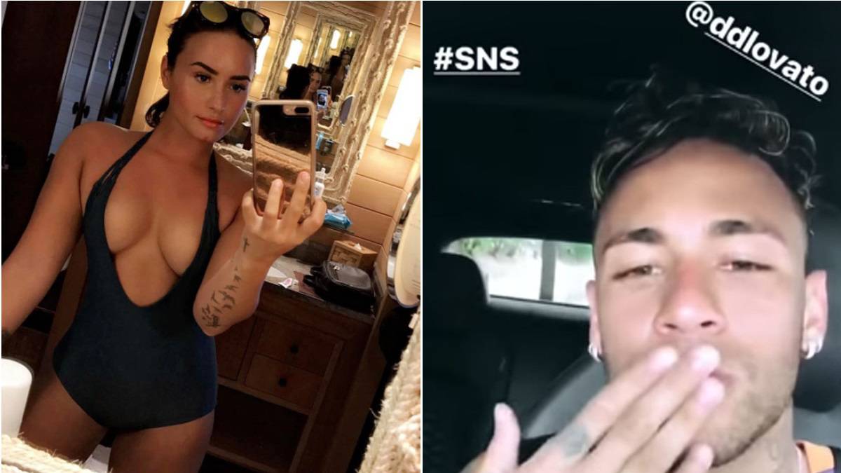 Đá Bruna, Neymar thả thính "danh ca" Demi Lovato