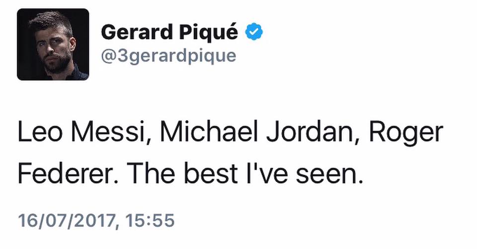 Pique bị fan của Ronaldo 'khủng bố' vì chúc mừng... Federer