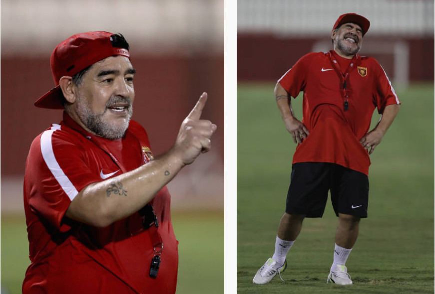 Ảnh bài viết Maradona như trẻ lại trong ngày nhậm chức tại UAE