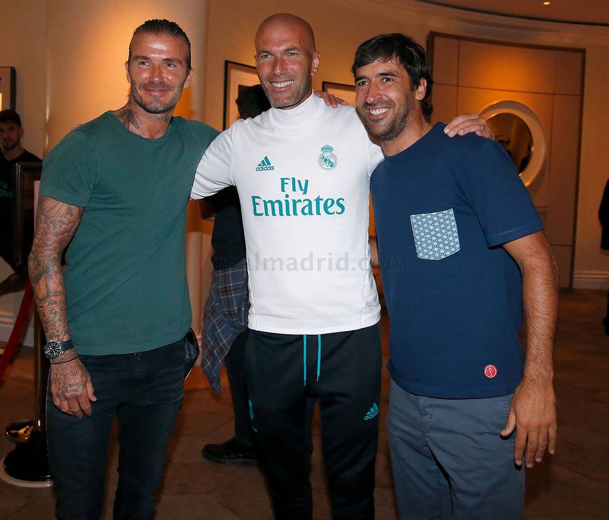 Ảnh bài viết Beckham đến Mỹ thăm Real Madrid, tái ngộ huyền thoại Raul và Zidane