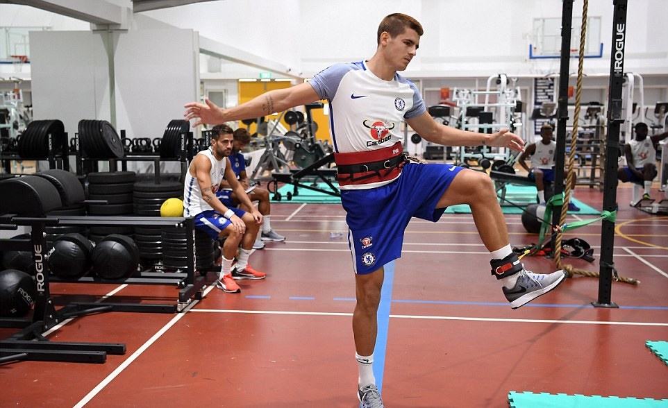 Ảnh bài viết Các cầu thủ Chelsea bở hơi tai tại phòng gym