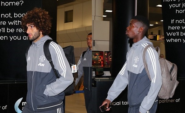 Ảnh bài viết Dàn sao Man United trở lại Anh, Fellaini phải băng ngón chân