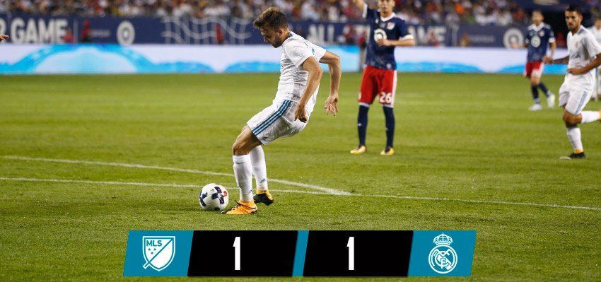 Thi đấu lơ là, Real nhọc nhằn đánh bại MLS All-Stars trong loạt sút luân lưu