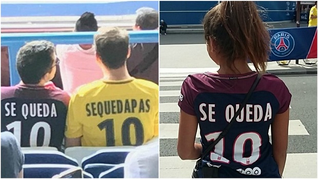 Đến lượt cổ động viên PSG dùng Neymar 'đá đểu' Pique