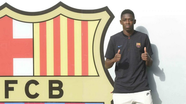 Ảnh bài viết 'Bom tấn' Ousmane Dembele nói gì trong ngày ra mắt Barca?