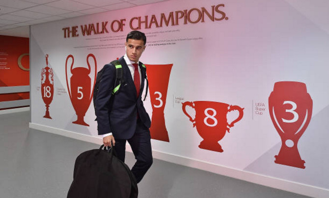 Ảnh bài viết Đồng đội thì hớn hở, Coutinho lại đầy căng thẳng tại Anfield