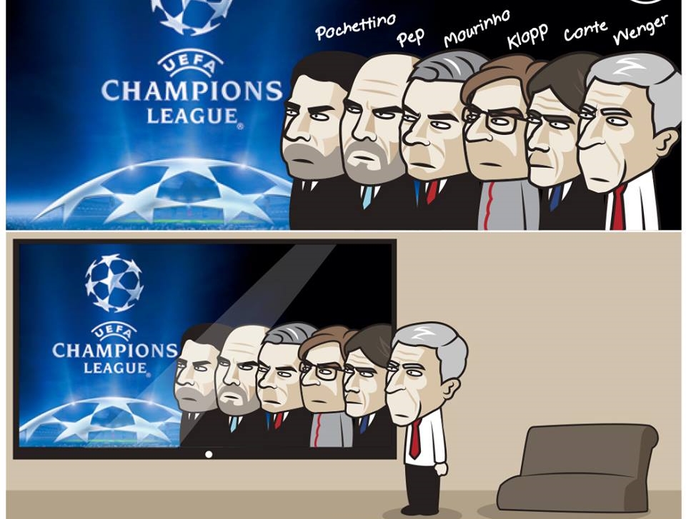 Biếm họa: Buffon xanh mặt vì Messi, Wenger hồi ức về Champions League