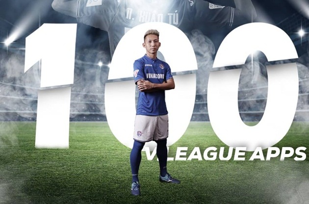 Xuân Tú gia nhập “câu lạc bộ 100” của V-League