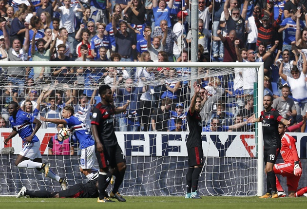 Ảnh bài viết Sampdoria 2-0 AC Milan: Montella còn dám mơ cao?
