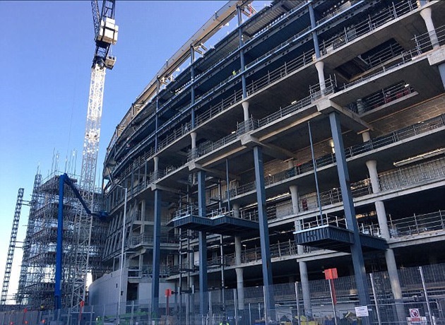 Ảnh bài viết Tốc độ xây đựng đáng nể của sân White Hart Lane mới