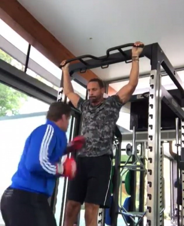 Ảnh bài viết Rio Ferdinand cật lực tập gym, chờ ngày thượng đài