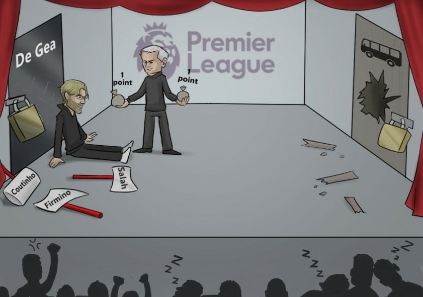 Biếm họa: Messi hóa thánh, Mourinho chia quà cho Klopp