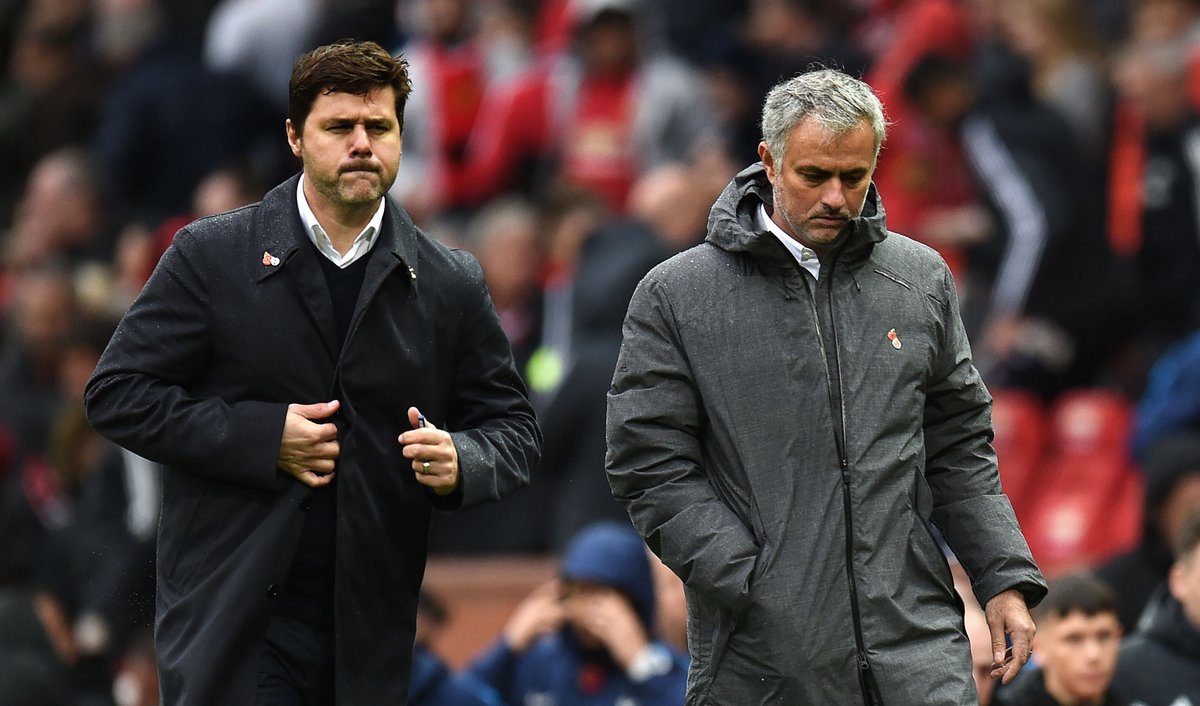 Ảnh bài viết Pochettino "nhăn mặt", Mourinho "căng thẳng" trong trận cầu nóng ở Old Trafford