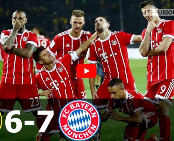 Trận cầu đáng nhớ: Borussia Dortmund 6-7 Bayern Munich (siêu cúp 2017/18)
